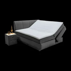 Boxspring AMSTELVEEN 180x200 Donkergrijs