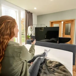 Boxspring DOMBURG Microvezel 421/09 Donkergrijs 180x200