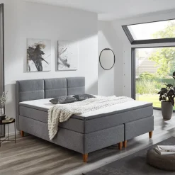 Boxspring KEULEN 160x200 Grijs