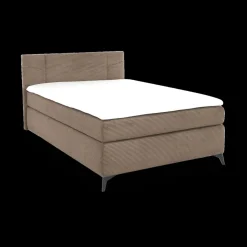 Boxspring MAKKUM Rib Taupe 120x200
