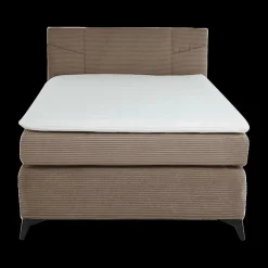 Boxspring MAKKUM Rib Taupe 120x200
