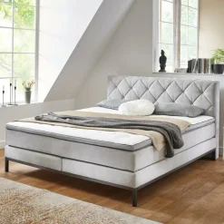 Boxspring MUNCHEN Zilver 180x200