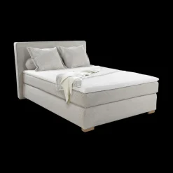 Boxspring TILBURG Ribfluweel 426/17 Greige 140x200