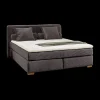 Boxspring TILBURG Ribfluweel Donkergrijs 180x200