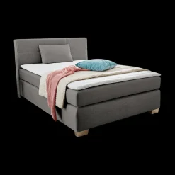 Boxspring UDEN Stof 142/09 Grijs 140x200