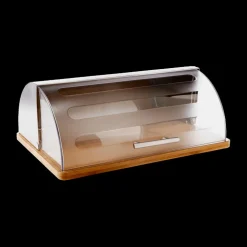 Broodtrommel BAMOR Bamboe/Inox Transp.