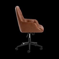 Bureaustoel HANNES PU Retro Brandy