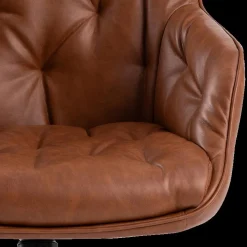 Bureaustoel HANNES PU Retro Brandy