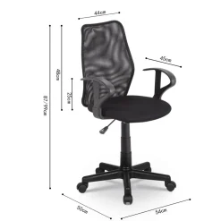 Bureaustoel LILO Mesh Zwart