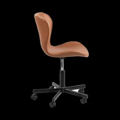 Bureaustoel PLATS PU Retro Brandy