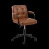 Bureaustoel WANDA PU retro leather look brandy 691B