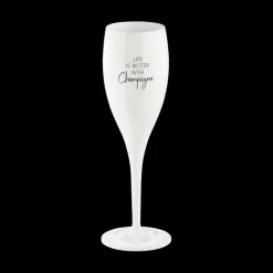 Champagneglas LIFE IS BETTER WITH 100ml Wit