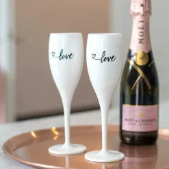 Champagneglas LOVE 2.0 100ml Wit