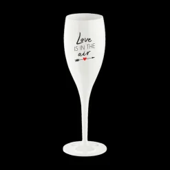 Champagneglas LOVE IS IN THE AIR 100ml Wit