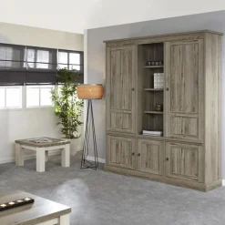 Combikast COTTON Kristal Eik Licht Bruin B171