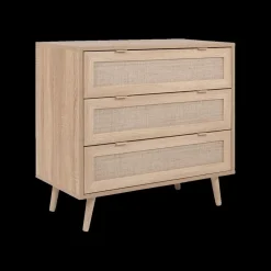 Commode EIVISSA 3L Sonoma Eik/Riet