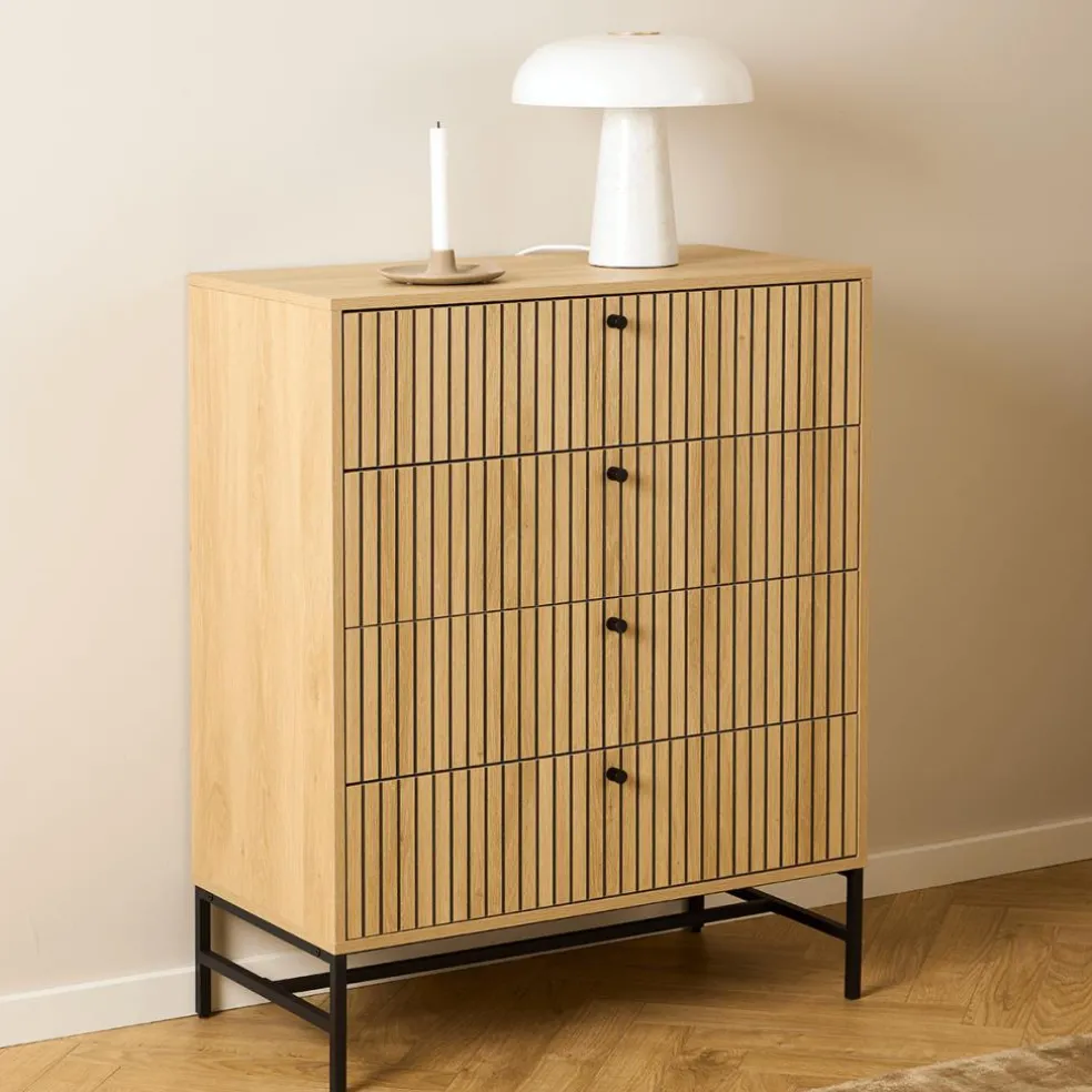 Commode FIEBE 4L Decor Eik B81