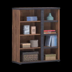 Commode MATHIS Acacia/Black Concrete