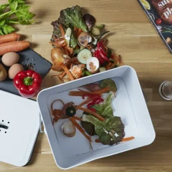 Compostemmer COMPOST 10l RH Met. Wit/Zwart