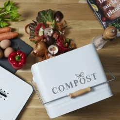 Compostemmer COMPOST 10l RH Met. Wit/Zwart