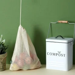 Compostemmer COMPOST 5l RH Met. Wit/Zwart
