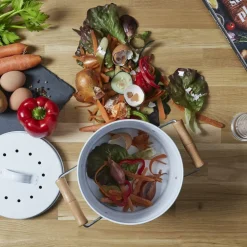 Compostemmer COMPOST Rond Met. Wit