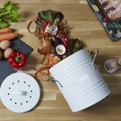 Compostemmer COMPOST Rond Met. Wit