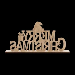 Decowood MERRY CHRISTMAS met Muts Rood