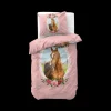 Dekbedovertrek CUTE HORSE 140 Roze