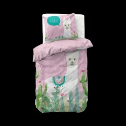 Dekbedovertrek HOLA LAMA 140 Roze
