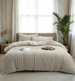 Dekbedovertrek POMPOM 240 Beige