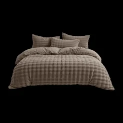 Dekbedovertrek POMPOM 240 Taupe