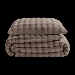 Dekbedovertrek POMPOM 240 Taupe