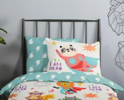 Dekbedovertrek SUPERHERO Multi 140x220