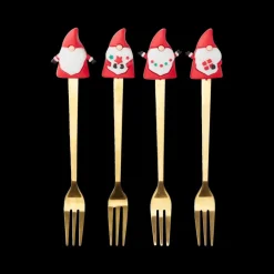 Dessertvorkjes/lepels FREDLI Metaal Goud Ass.