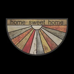 Deurmat HOME SWEET HOME Rubber Halve Maan
