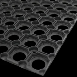 Deurmat MAURI Rechthoek 60x40 Rubber Zwart