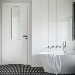 Deurspiegel IFRIAM RH Afgerond Zwart