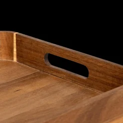 Dienblad ACZARA Rechth. Acacia Bruin