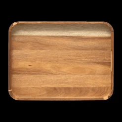 Dienblad ACZARA Rechth. Acacia Bruin