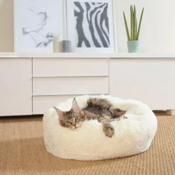 Dierenkussen WOEZEL Rnd S Ecru