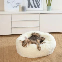 Dierenkussen WOEZEL Rnd S Ecru