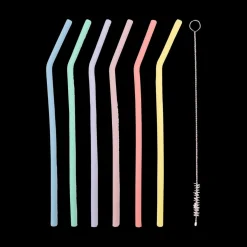 Dotz S/6 Silic. Rietjes Pastel M/Rein.borstel XL