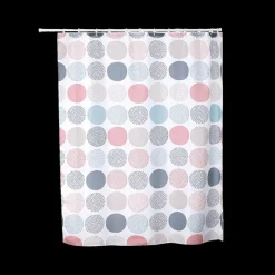 Douchegordijn ROUNDS Multi Incl. 12Haak