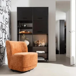 Draaifauteuil AMALIA Blossom Velvet