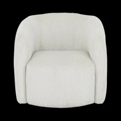 Draaizetel SVEA Beige Ribfluweel