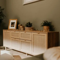 Dressoir EIVISSA Sonoma Eik/Riet B180