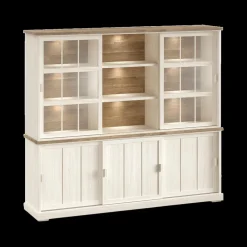 Dressoir met Opzetkast TOLUCA Lariks/Old Teak B233