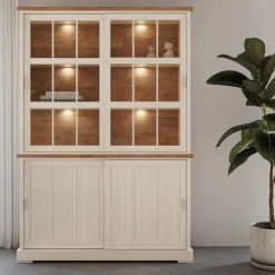 Dressoir met Opzetkast TOLUCA Lariks/Old Teak B144