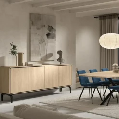 Dressoir NESTOR Eik/Zwart B215